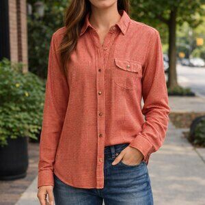 Vintage Levi's Unisex Red Checkered Button Down Shirt